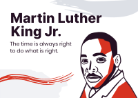 Martin Luther Portrait Postcard Design