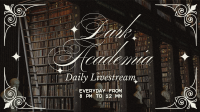 Dark Academia Study Playlist Animation Image Preview