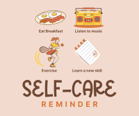 Self-Care Tips Facebook Post Design