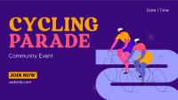 Let's Go Cycling Facebook Event Cover Design