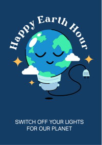 Happy Earth Hour Flyer Image Preview