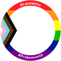 Updated Pride Flag Pinterest Profile Picture Design