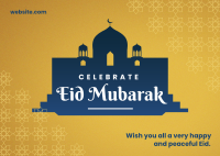 Celebrate Eid Mubarak Postcard Image Preview