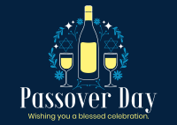 Celebrate Passover Postcard Design