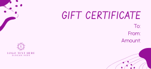 Scribbles and Swirls Gift Certificate Image Preview