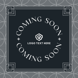 Coming Soon Art Deco Linkedin Post Image Preview
