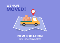 New Location Announcement Postcard Design