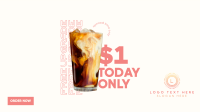 $1 Large Coffee Upgrade Facebook event cover Image Preview