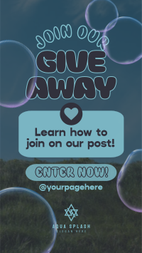 Giveaway Quirky Bubbles TikTok Video Image Preview