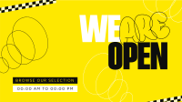 Modern Abstract We're Open Animation Preview