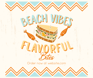 Flavorful Bites at the Beach Facebook post Image Preview