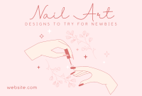 Beautiful Nail Art Pinterest Cover Design