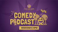 Playful Comedy Podcast Animation Preview