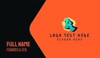Street Graffiti Letter R  Business Card Image Preview