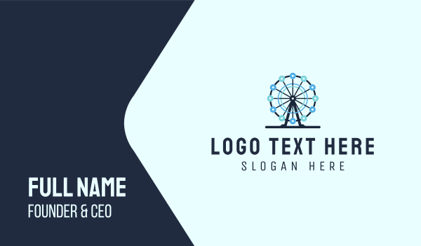 Ferris Wheel  Business Card Design Image Preview