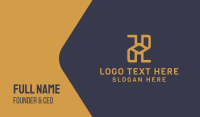 Elegant Letter H Business Card Design