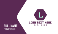 Gaming Letter A Business Card Image Preview
