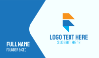 Airline Letter F Business Card Image Preview