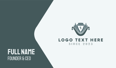 Classic Emblem Lettermark Business Card Image Preview