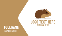 Brown Guinea Pig Business Card Image Preview