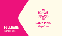 Pink Rose Lantern Business Card Image Preview
