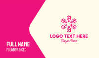 Pink Rose Lantern Business Card Preview