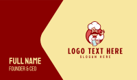 Happy Mustache Chef  Business Card Preview