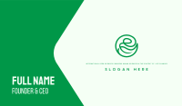 Eco Leaf Letter E Business Card Image Preview