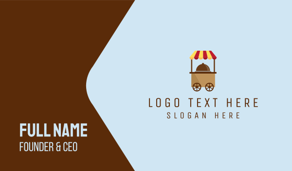 Simple Food Cart Business Card Design Image Preview