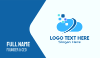 Blue Cloud Tech Business Card Image Preview