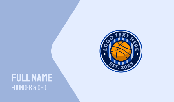 Basketball Sport Emblem Business Card Design Image Preview