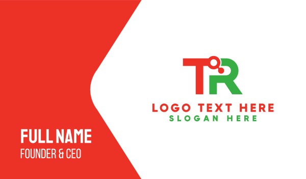 Tech TR Monogram Business Card Design Image Preview