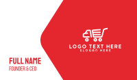 Shopping Delivery Truck Business Card Preview