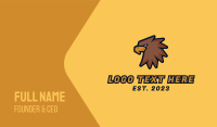 Brown Eagle Mascot Business Card Image Preview