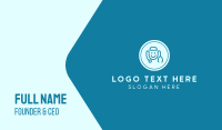 Blue Smiley Healthcare Professional Business Card Preview