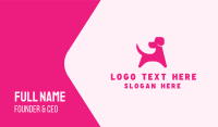 Pink Dog Business Card Design