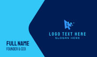 Digital Cursor Lettermark Business Card Design