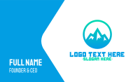 Gradient Circle Alps Business Card Image Preview
