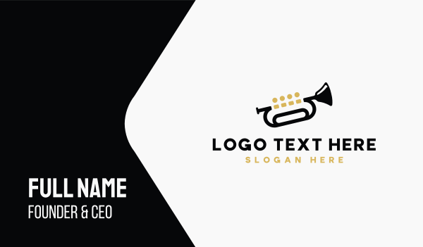 Trumpet Music Quartet Business Card Design Image Preview