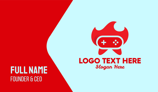 Red Hot Controller  Business Card Design Image Preview