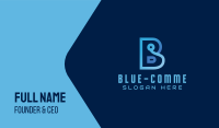 Blue Tech Letter B Business Card Image Preview