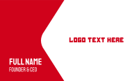 Automotive Red Text Font Business Card Image Preview