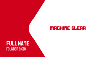 Automotive Red Text Font Business Card Image Preview