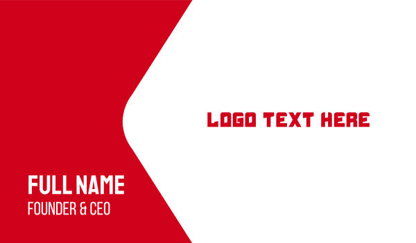 Automotive Red Text Font Business Card Design Image Preview