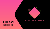 Club DJ Lettermark Business Card Image Preview