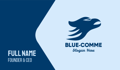 Blue Hawk Business Card Image Preview