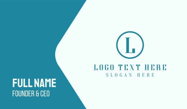 Round  Letter A Business Card Design Image Preview