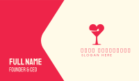Pink Martini Heart Business Card Image Preview
