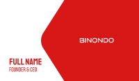 Red Tech Wordmark Business Card Image Preview