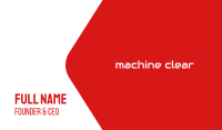 Red Tech Wordmark Business Card Image Preview